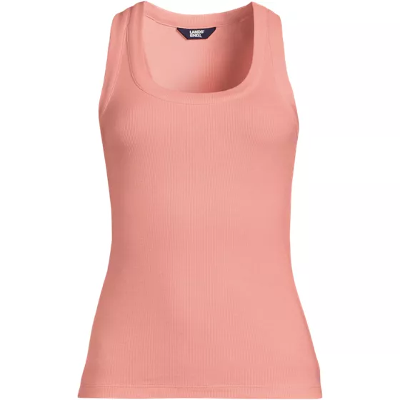 Women's Drapey Rib Fitted Tank Top - primary