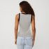 Women's Drapey Rib Fitted Tank Top, Back