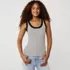 Women's Drapey Rib Fitted Tank Top, Front