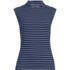 Women's Cap Sleeve Drapey Rib Fitted Funnel Neck Tank, Front