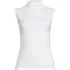 Women's Cap Sleeve Drapey Rib Fitted Funnel Neck Tank, Front
