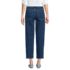 Women's Soft Denim Mid Rise Relaxed Straight Crop Jeans, Back