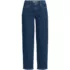 Women's Plus Size Soft Denim Mid Rise Relaxed Straight Crop Jeans, Front