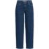 Women's Soft Denim Mid Rise Relaxed Straight Crop Jeans, Front