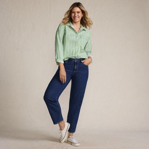 Women's Long Sleeve Mesh Polo Shirt | Lands' End