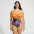 Women's Plus Size O-Ring Monokini One Piece Swimsuit, Front