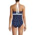 Women's Petite V-Neck Halter Tankini Top, Back