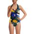 Women's Petite V-Neck Halter Tankini Top, Front