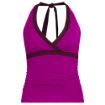 Women's Chlorine Resistant V-neck Halter Tankini Swimsuit Top