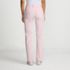 Women's Petite Denim High Rise Straight Leg Garment Dye Jeans, Back