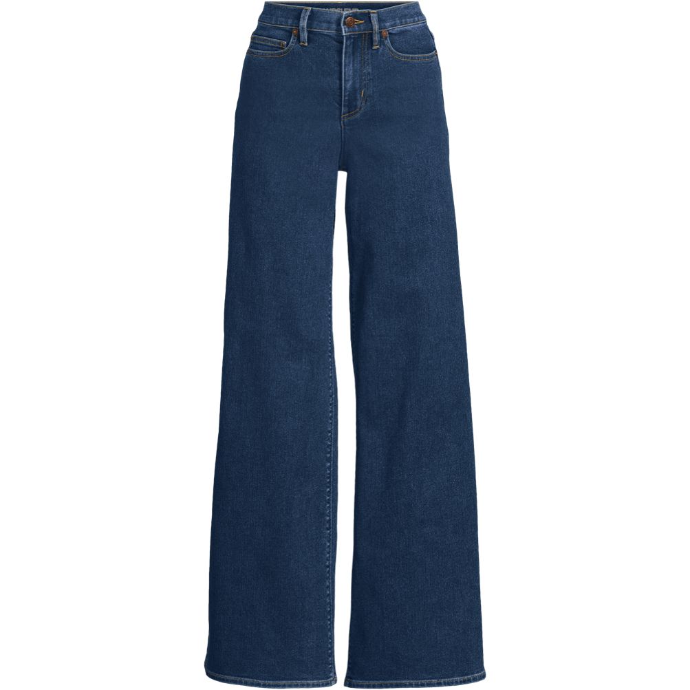 Women's Recover Denim High Rise Extra Wide Leg Jeans | Lands' End