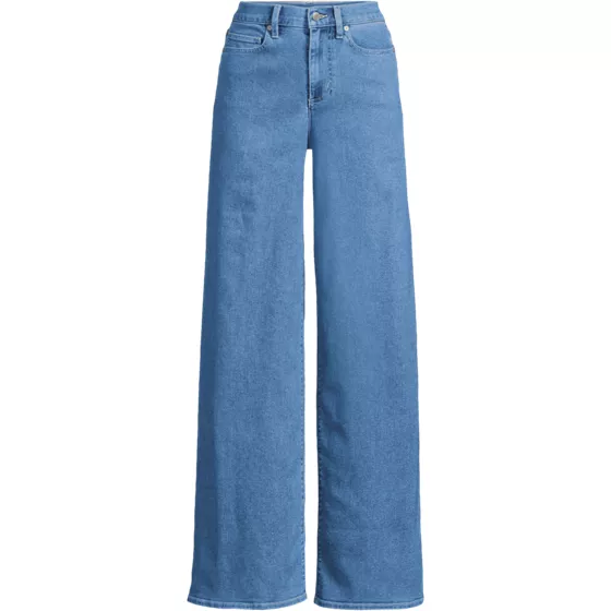 Women's Plus Size Recover Denim High Rise Extra Wide Leg Jeans - primary
