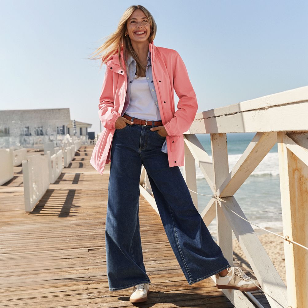 Women's Recover Denim High Rise Extra Wide Leg Jeans | Lands' End