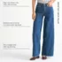 Women's Recover Denim High Rise Extra Wide Leg Jeans, alternative image