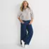 Women's Plus Size Denim High Rise Extra Wide Leg Jeans, alternative image
