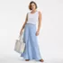 Women's Plus Size Linen High Rise Palazzo Pants - Set Bottom, alternative image