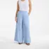Women's Plus Size Linen High Rise Palazzo Pants - Set Bottom, Front