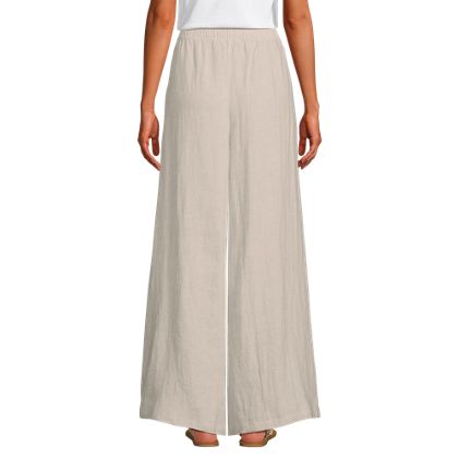 Women's Linen High Rise Palazzo Pants - Set Bottom - image 1