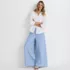 Women's Linen High Rise Palazzo Pants - Set Bottom, alternative image