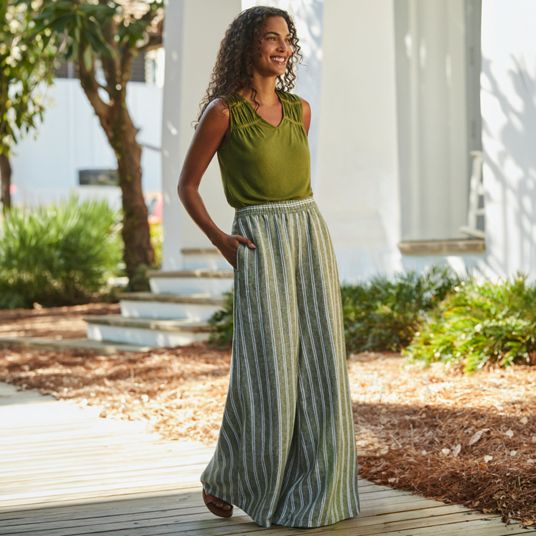 Womens Green Pants | Lands' End