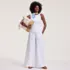 Women's Linen High Rise Palazzo Pants - Set Bottom, alternative image