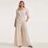 Women's Linen High Rise Palazzo Pants - Set Bottom, alternative image