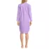 Women's Cotton Poplin Long Sleeve Sleepshirt Nightgown, Back
