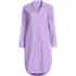 Women's Cotton Poplin Long Sleeve Sleepshirt Nightgown, Front