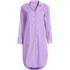 Women's Cotton Poplin Long Sleeve Sleepshirt Nightgown, Front