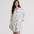 Women's Cotton Poplin Long Sleeve Sleepshirt Nightgown, alternative image