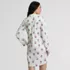 Women's Cotton Poplin Long Sleeve Sleepshirt Nightgown, Back