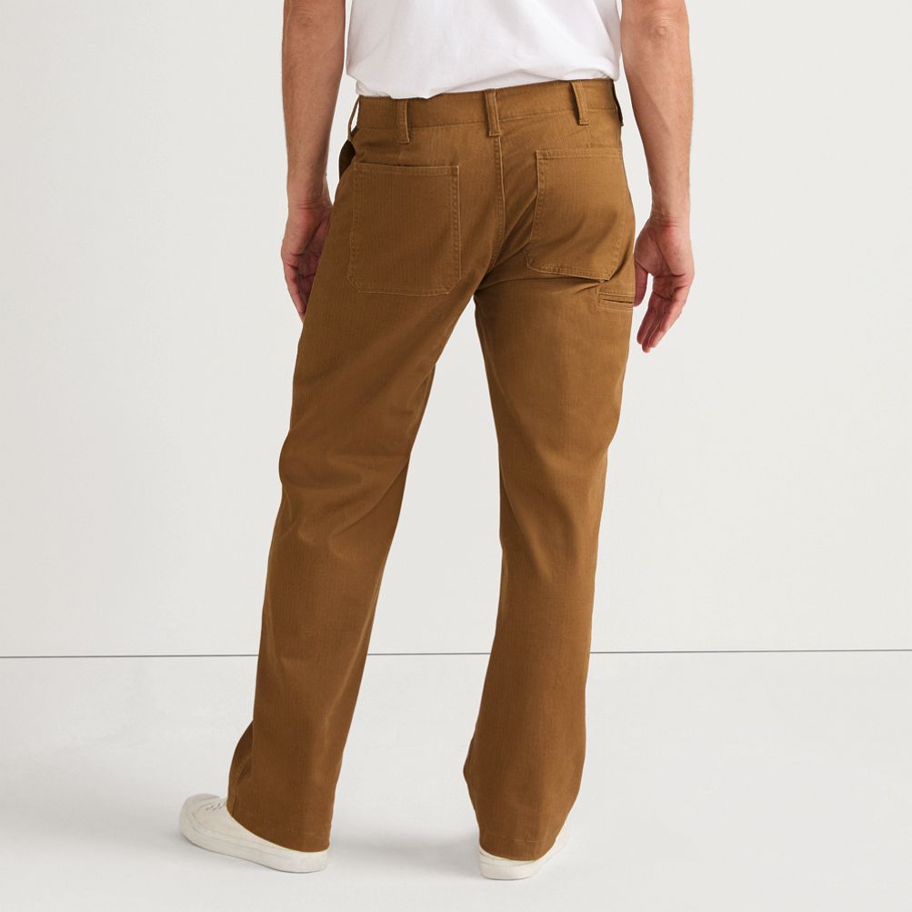 mens brown herringbone dress pants product info and reviews Men's Ross Tweed Pants Green main image 1