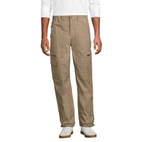  Lands' End Cargohose In Ripstop-webung, Herren, Größe:l 71 Regular, Braun, By Lands' End 
