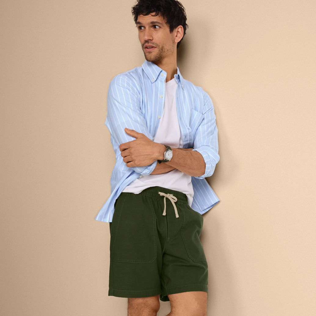 Men's 7" Textured Twill Shorts