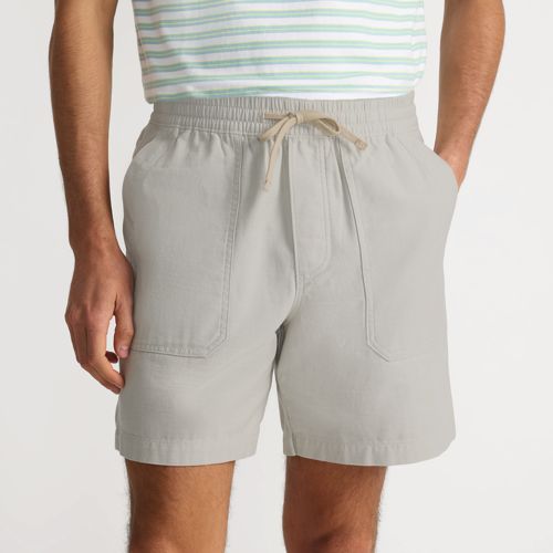 Pull-On Canvas Shorts, Men, size: L, regular, Misc, Cotton, by Lands' End