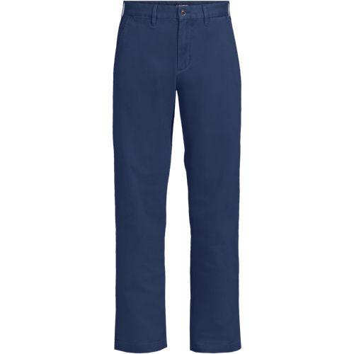 Everyday Chinos, Relaxed Fit, Men, size: 34 34, regular, Blue, by Lands' End