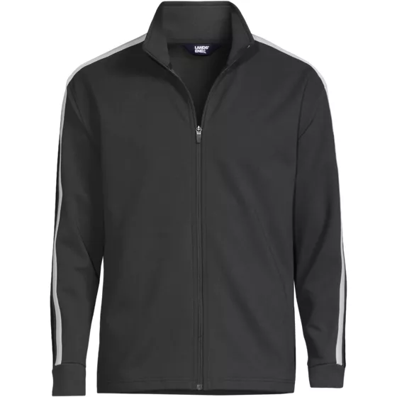 Men's Long Sleeve Knit Twill Track Full Zip - primary