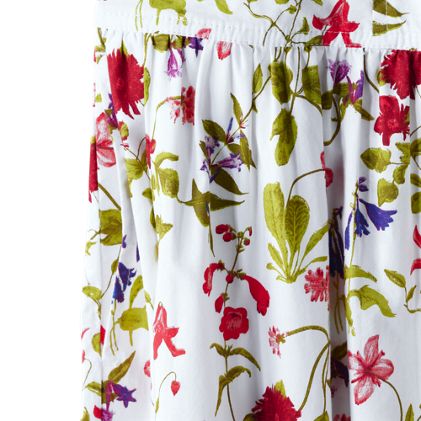 Women's Poplin Drop Waist Midi Skirt - Set Bottom - image 4