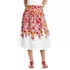 Women's Poplin Drop Waist Midi Skirt - Set Bottom, Front