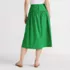 Women's Poplin Drop Waist Midi Skirt - Set Bottom, Back