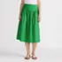Women's Poplin Drop Waist Midi Skirt - Set Bottom, Front