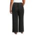 Women's Plus Size High Ridge Twill Pull On Pleated Wide Leg Pants, Back