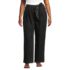 Women's Plus Size High Ridge Twill Pull On Pleated Wide Leg Pants, Front