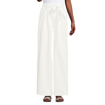 Women's High Ridge Twill Pull On Pleated Wide Leg Pants - image 3