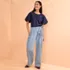 Women's Tall High Ridge Twill Pull On Pleated Wide Leg Pants, alternative image