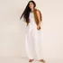 Women's High Ridge Twill Pull On Pleated Wide Leg Pants, alternative image