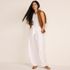 Women's High Ridge Twill Pull On Pleated Wide Leg Pants, alternative image