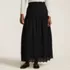 Women's Voile Tiered Eyelet Maxi Skirt, Front