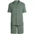 Men's Short Sleeve Cooling Knit Pajama Short Set, Front