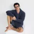 Men's Short Sleeve Cooling Knit Pajama Short Set, alternative image